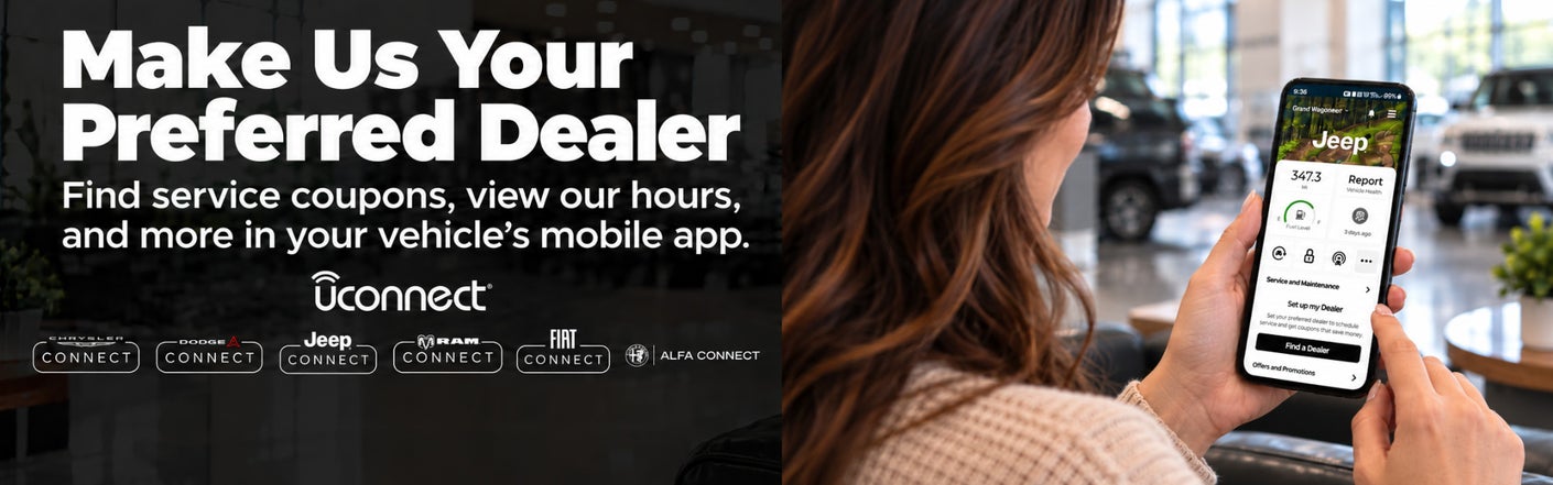 uconnect® make us your preferred dealer | Cunningham Chrysler of Edinboro in Edinboro PA