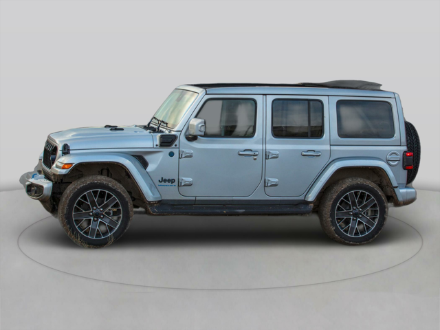 A photo of a gray 2024 Jeep Wrangler 4xe